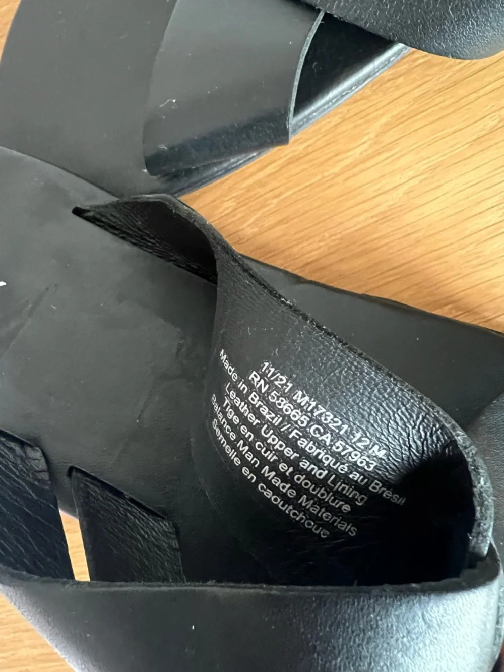 Nordstrom Rack Men’s Leather Slides Size 12 M